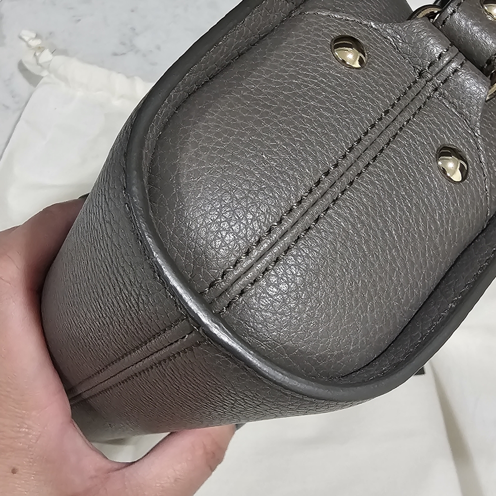 APC Demi Lune (Half Moon Bag) Grained Leather - Grey - Picture 9 of 13